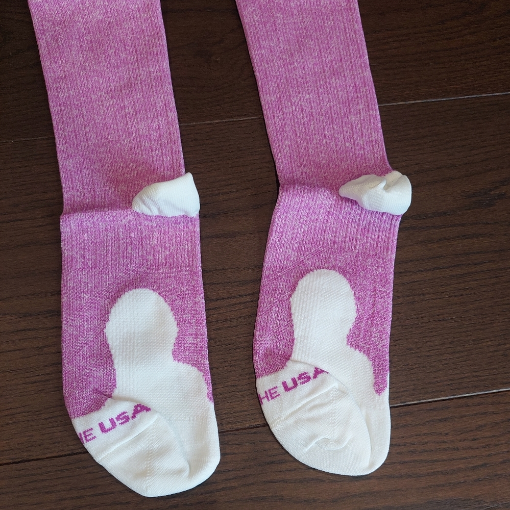 Procompression Pink Heathered Socks - image 4